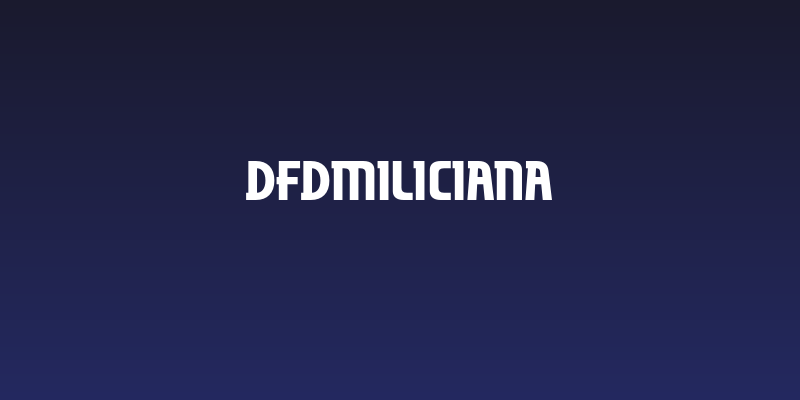 dfdMiliciana Social Header