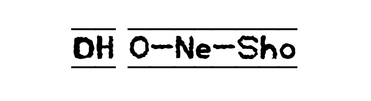 DH O-Ne-Sho  Frei Schriftart Herunterladen