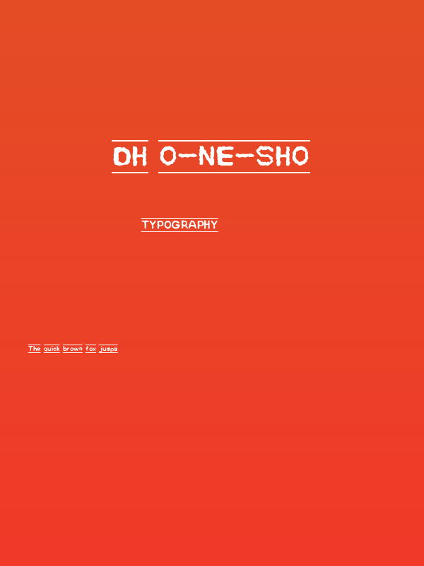 DH O-Ne-Sho Poster
