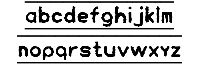 DH O-Ne-Sho Font LOWERCASE