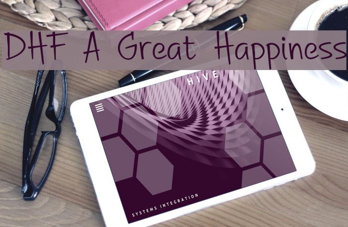 DHF A Great Happiness Font examples