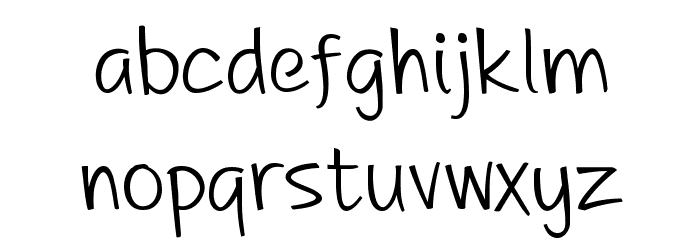 DHF A Great Happiness Font LOWERCASE