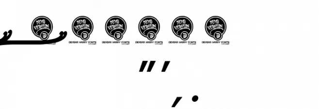 DHF Broffont Script Demo Italic Font OTHER CHARS