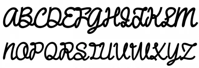 DHF Broffont Script Demo Italic Fuentes MAYÚSCULAS