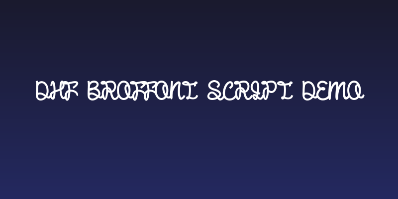DHF Broffont Script Demo Social Header