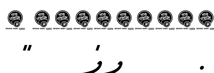 DHF Broffont Script Italic Font OTHER CHARS