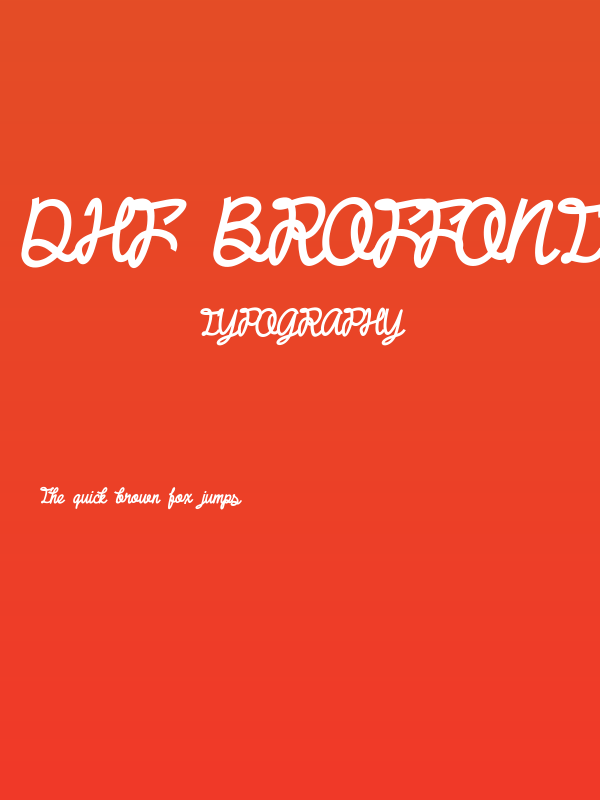 DHF Broffont Script Italic Poster