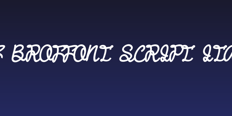 DHF Broffont Script Italic Social Header