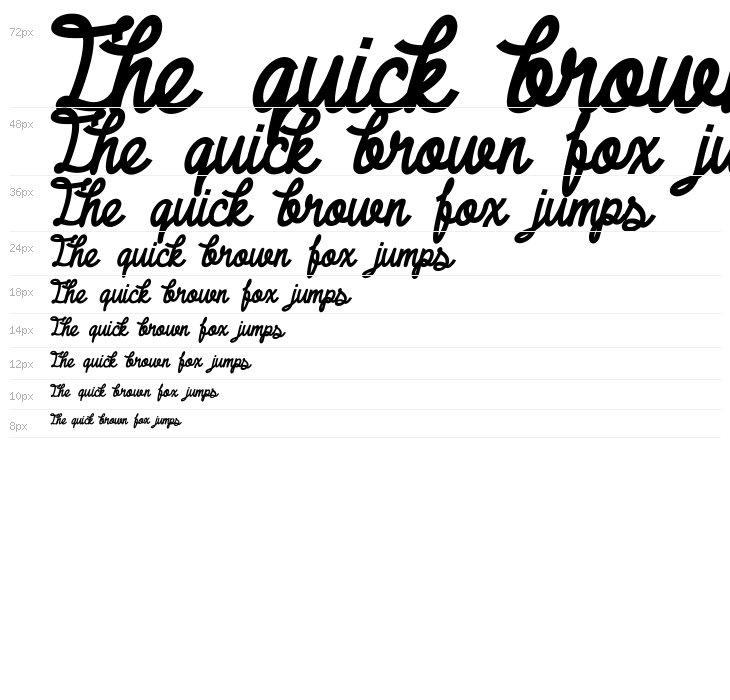 DHF Broffont Script Italic Waterfall