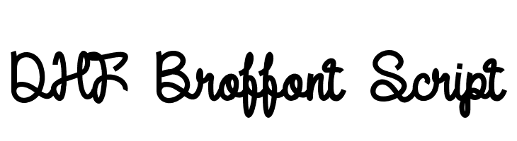 DHF Broffont Script  Free Fonts Download