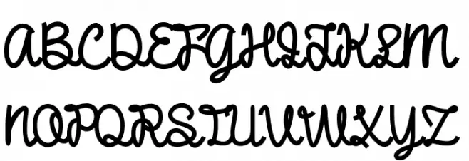 DHF Broffont Script Fonte MAIÚSCULAS