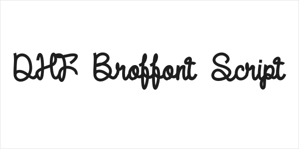 DHF Broffont Script Logo