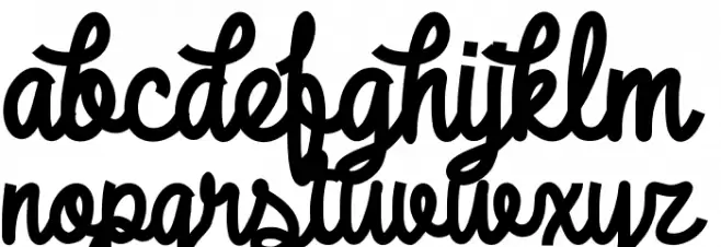 DHF Broffont Script Шрифта строчной