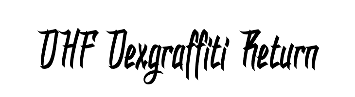DHF Dexgraffiti Return  font caratteri gratis