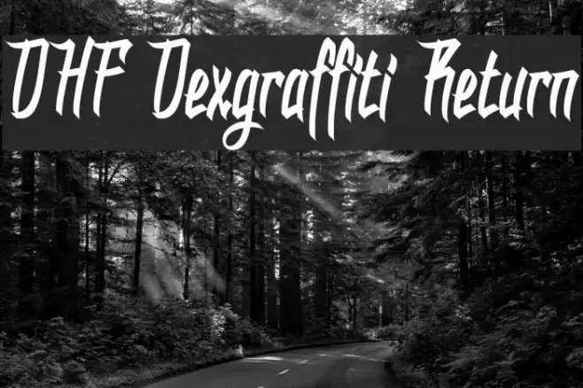 DHF Dexgraffiti Return Font examples