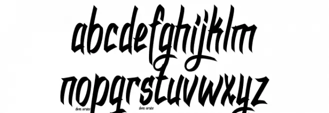 DHF Dexgraffiti Return Font Litere mici