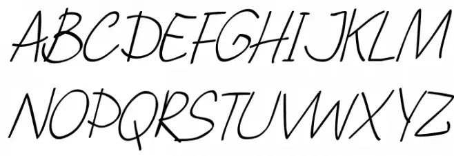 DHF Happy Birthday Ryan Italic Polices MAJUSCULES