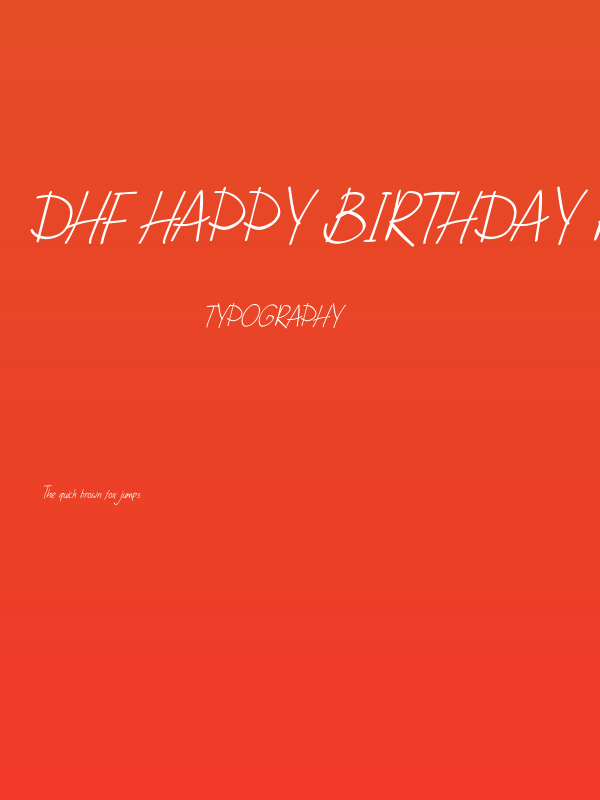DHF Happy Birthday Ryan Italic Poster