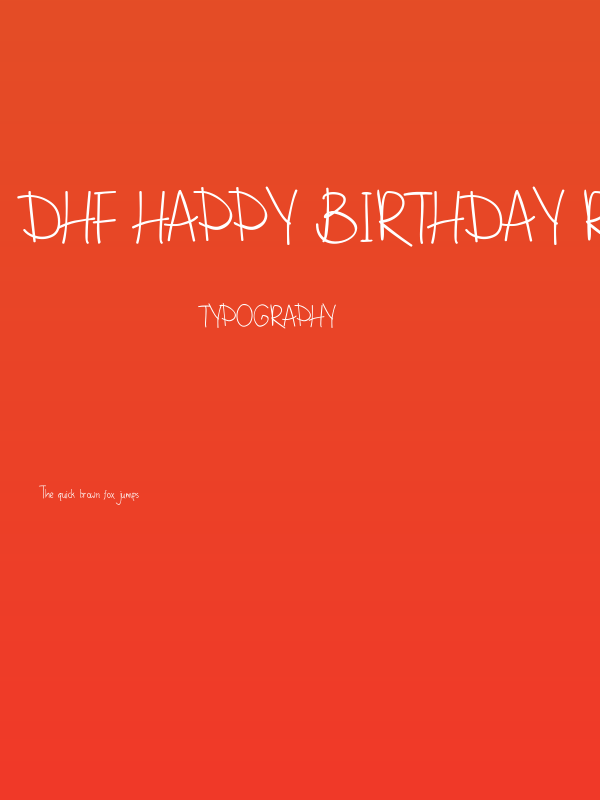 DHF Happy Birthday Ryan Poster