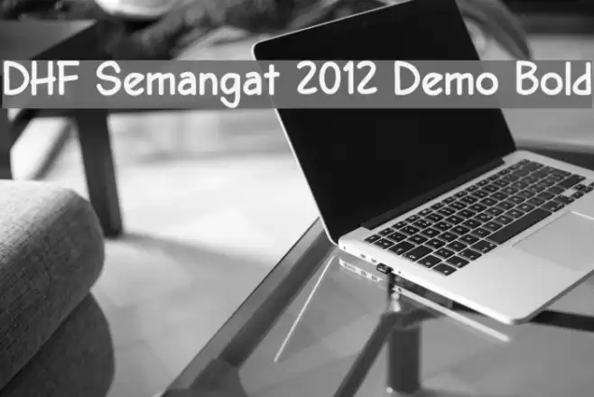 DHF Semangat 2012 Demo Bold Schriftart examples