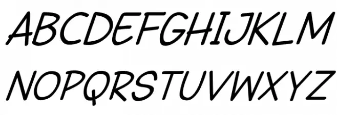 DHF Semangat 2012 Demo Italic フォント 大文字