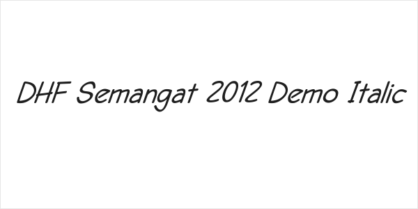 DHF Semangat 2012 Demo Italic Logo