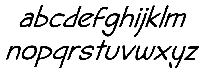 DHF Semangat 2012 Demo Italic Font LOWERCASE