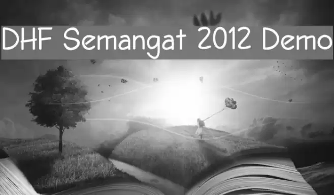 DHF Semangat 2012 Demo Schriftart examples