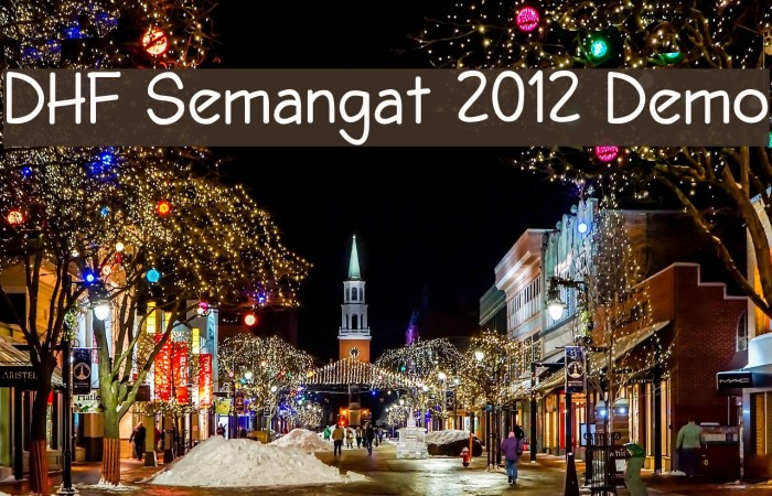 DHF Semangat 2012 Demo Font examples