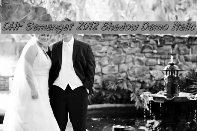 DHF Semangat 2012 Shadow Demo Italic examples