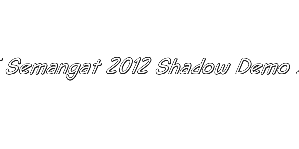 DHF Semangat 2012 Shadow Demo Italic Logo