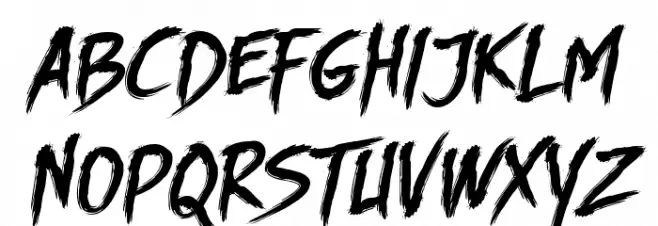 DHF Story Brush Slanted Fuentes MINÚSCULAS