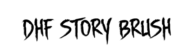 DHF Story Brush Шрифта