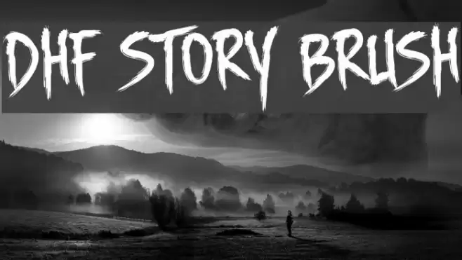 DHF Story Brush Font examples