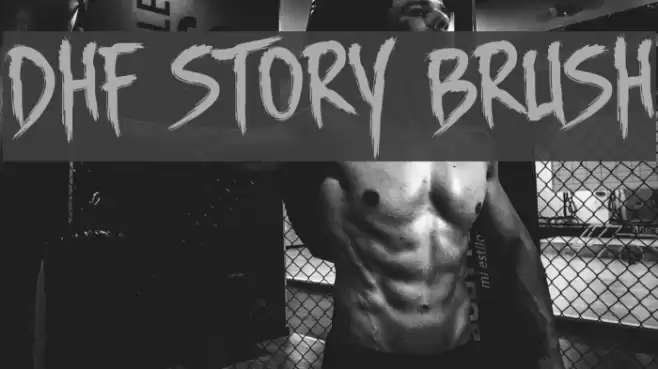 DHF Story Brush Font examples