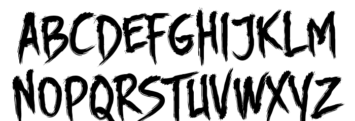 DHF Story Brush Font LOWERCASE