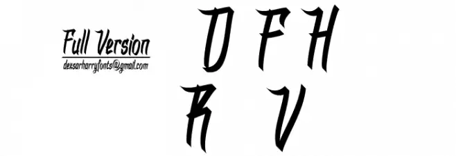 DHFDexgraffitiReturn Шрифта ВЕРХНИЙ