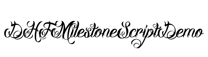 DHFMilestoneScriptDemo Schriftart