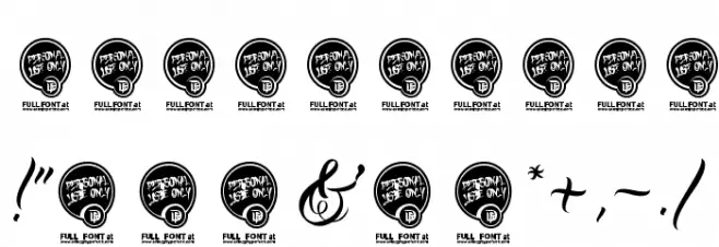 DHFMilestoneScriptDemo Font OTHER CHARS