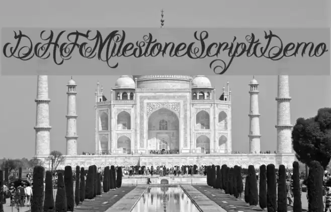 DHFMilestoneScriptDemo Font examples