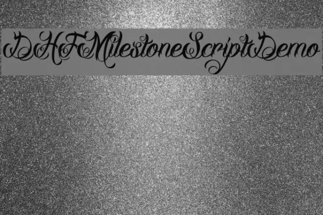 DHFMilestoneScriptDemo Font examples