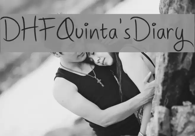 DHFQuinta'sDiary Font examples