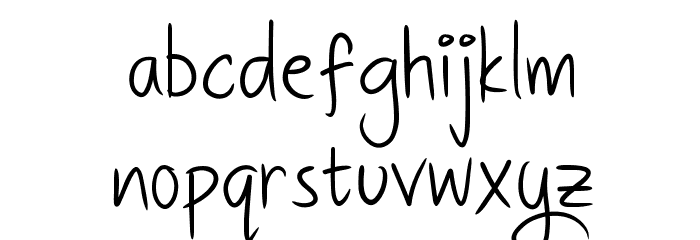 DHFQuinta'sDiary Font LOWERCASE