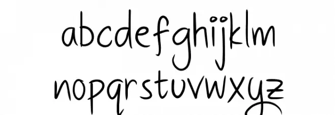 DHFQuinta'sDiary 字体 小写