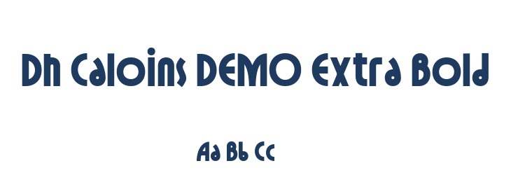 Dh Caloins DEMO Extra Bold Font Preview