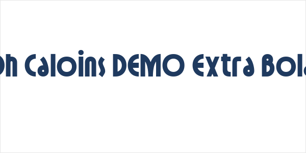 Dh Caloins DEMO Extra Bold Logo