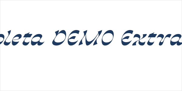 Dh Joleta DEMO Extra Bold Logo
