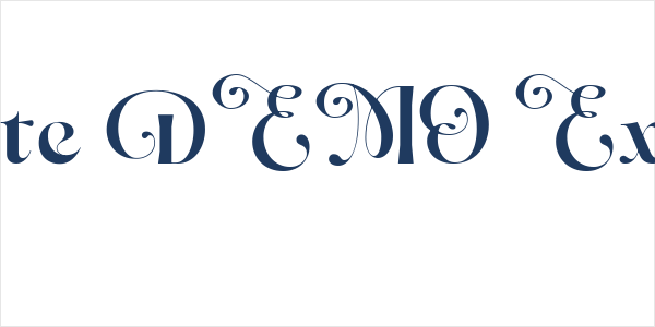 Dh Milate DEMO Extra Bold Logo