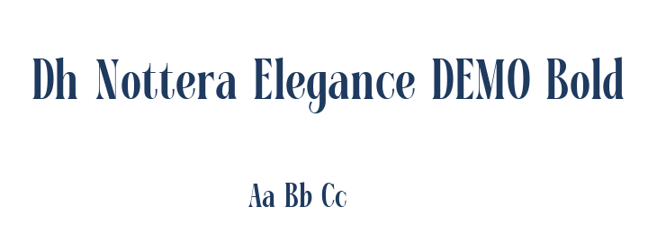 Dh Nottera Elegance DEMO Bold Font Preview