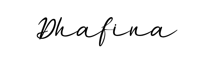 Dhafina  免费字体下载